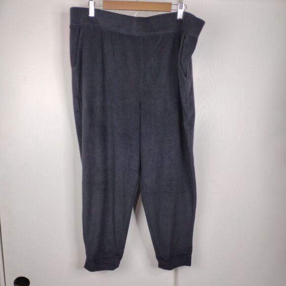 Koolaburra Pants - Koolaburra by Ugg Black Lounge Fleece Pants Womens Plus Size P2X Petite Pull On